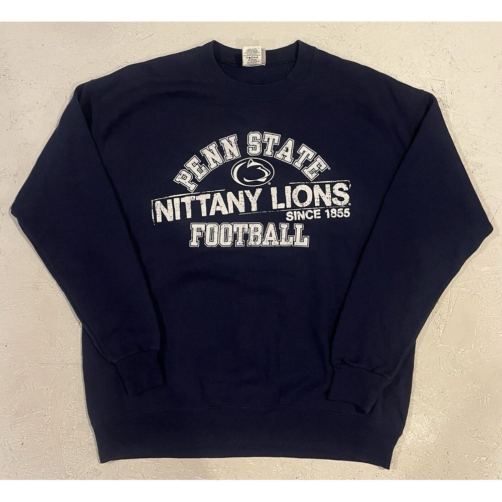 Vintage Penn State Sweatshirt Mens Large Blue‎ University Crewneck Majestic